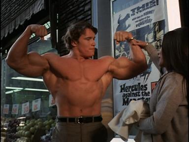 Arnold as petulant Hercules Arnold as petulant Hercules