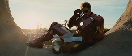 See! Iron Man eating donuts!